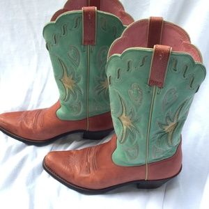 ARIAT Boots Teal Green 7.5